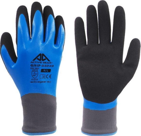 ACTIVE GRIP G3249CH  ΓΑΝΤΙΑ ΕΡΓΑΣΙΑΣ ΝΙΤΡΙΛΙΟΥ ΜΕ EXTRA ΕΠΙΚΑΛΥΨΗ ΑΔΙΑΒΡΟΧΑ