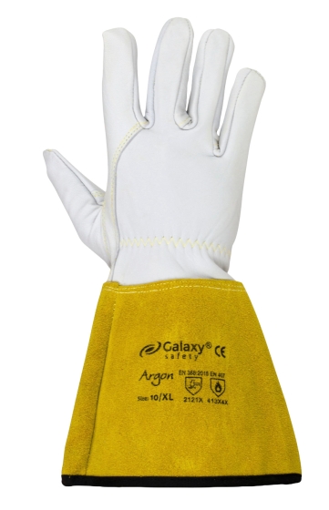 GALAXY ARGON  ΓΑΝΤΙΑ ΗΛΕΚΤΡΟΣΥΓΚΟΛΛΗΤΩΝ ΔΕΡΜΑΤΙΝΑ 35cm ΜΕ ΕΠΕΝΔΥΣΗ