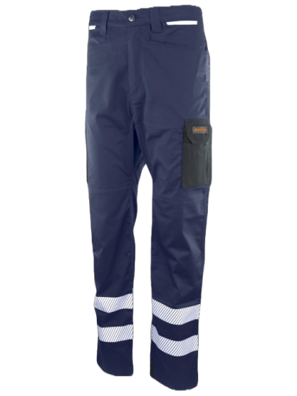 MYTHS ATLAS  ΠΑΝΤΕΛΟΝΙ ΕΡΓΑΣΙΑΣ ΜΠΛΕ/ΜΑΥΡΟ ΜΕ ΔΥΟ ΑΝΑΚΛΑΣΤΙΚΕΣ ΔΙΑΚΟΠΤΟΜΕΝΕΣ ΤΑΙΝΙΕΣ 5cm