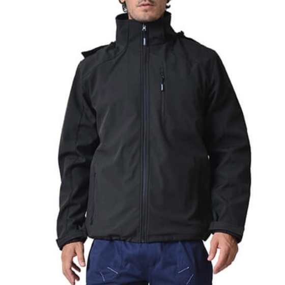 ERGOSAFETY SOFTSHELL  ΤΖΑΚΕΤ ΑΝΤΙΑΝΕΜΙΚΟ / ΑΔΙΑΒΡΟΧΟ ΜΑΥΡΟ