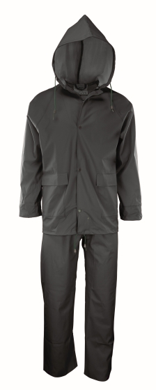 GALAXY COMFORT PLUS PU  ΑΔΙΑΒΡΟΧΟ ΚΟΣΤΟΥΜΙ ΜΕ ΚΟΥΚΟΥΛΑ PU ΠΡΑΣΙΝΟ ΧΡΩΜΑ