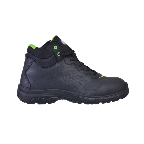 BICAP VERDE  ΜΠΟΤΑΚΙ ΕΡΓΑΣΙΑΣ ΜΕ ΑΣΦΑΛΕΙΑ S3 ΑΠΟ ΔΕΡΜΑ NUBUCK ΑΔΙΑΒΡΟΧΟ ΜΑΥΡΟ