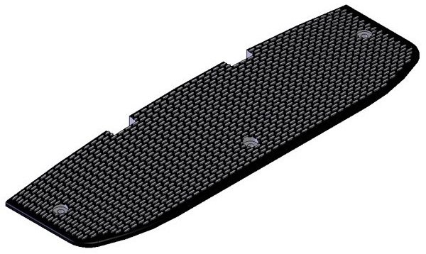 ΣΑΜΑΡΑΚΙ ΔΡΟΜΟΥ ΥΨΟΥΣ 50mm Μ200mm x Π900mm ΑΚΡΙΑΝΟ, ΜΑΥΡΟ  PARK DH-SP-2E