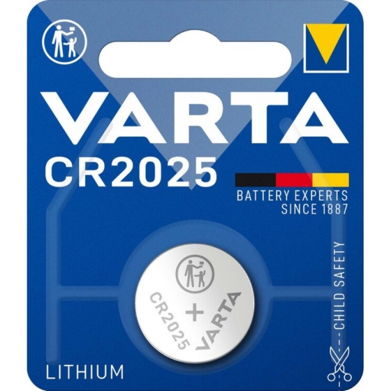 ΜΠΑΤΑΡΙΑ ΛΙΘΙΟΥ 3Volt CR2025  VARTA