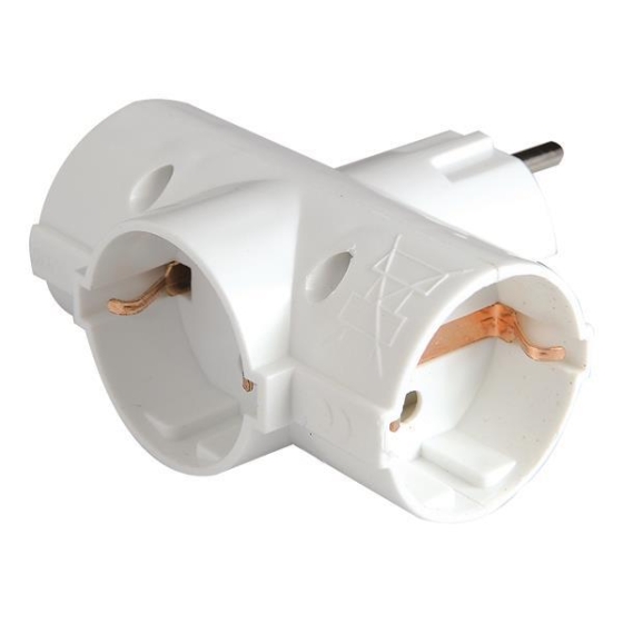 ΤΑΦ ΣΟΥΚΟ 3 ΕΞΟΔΩΝ (ΣΤΑΥΡΟΣ) ΚΑΘΕΤΟ ΜΕ ΠΡΟΣΤΑΣΙΑ ΕΠΑΦΩΝ  EUROLAMP