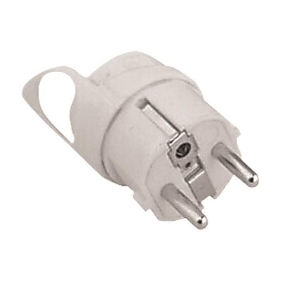 EUROLAMP 147-10038  ΦΙΣ ΣΟΥΚΟ ΑΡΣΕΝΙΚΟ ΜΕ ΔΑΧΤΥΛΙΔΙ ΣΥΓΚΡΑΤΗΣΗΣ (slim) 16A 220-240V ΛΕΥΚΟ