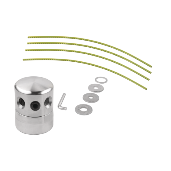 F.F.GROUP 46068  ΚΕΦΑΛΗ ΜΕΣΙΝΕΖΑΣ ΑΛΟΥΜΙΝΙΟΥ 4 ΕΞΟΔΩΝ ΚΑΙ 4 ΑΝΤΑΠΤΟΡΕΣ UNIFIX  FF 46068