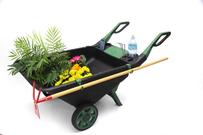 ΚΑΡΟΤΣΙ ΚΗΠΟΥ ΜΕ ΡΟΔΕΣ ΠΛΑΣΤΙΚΟ  ΧΩΡΗΤΙΚΟΤΗΤΑΣ 80litra