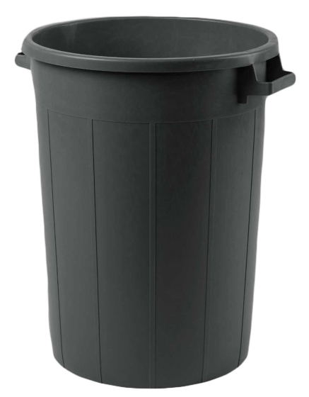 120lt  52x78cm  ΚΑΔΟΣ ΑΠΟΡΡΙΜΑΤΩΝ ΕΠΑΓΓΕΛΜΑΤΙΚΟΣ ΣΤΡΟΓΓΥΛΟΣ ΠΛΑΣΤΙΚΟΣ ΜΑΥΡΟΣ  (ΜΕ ΛΑΒΕΣ, ΧΩΡΙΣ ΚΑΠΑΚΙ)