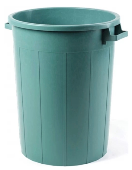 ΚΑΔΟΣ ΑΠΟΡΡΙΜΑΤΩΝ ΕΠΑΓΓΕΛΜΑΤΙΚΟΣ ΣΤΡΟΓΓΥΛΟΣ ΠΛΑΣΤΙΚΟΣ ΠΡΑΣΙΝΟΣ 120lt - 52x78cm (ΜΕ ΛΑΒΕΣ, ΧΩΡΙΣ ΚΑΠΑΚΙ)