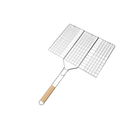 ΣΧΑΡΑ ΨΗΣΤΑΡΙΑΣ inox ΔΙΠΛΗ 40x30cm     BORMANN BBQ1017  065173