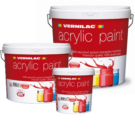 ACRYLIC PAINT ΑΚΡΥΛΙΚΟ 100% Α"ΠΟΙΟΤΗΤΑΣ  VERNILAC