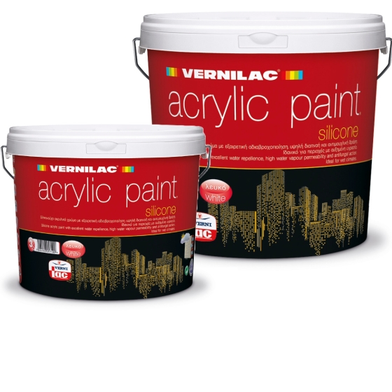ACRYLIC PAINT SILICONE Α"ΠΟΙΟΤΗΤΑΣ  VERNILAC