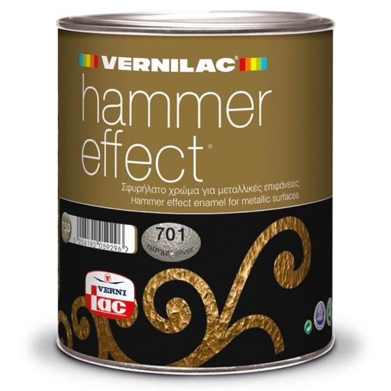 HAMMER EFFECT 750ml No701  ΣΦΥΡΗΛΑΤΟ / ΜΑΡΤΕΛΕ ΧΡΩΜΑ ΑΣΗΜΙ VERNILAC