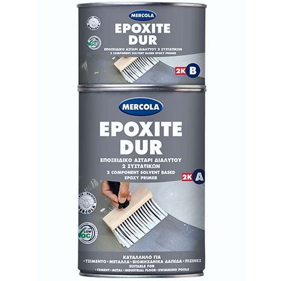 MERCOLA EPOXITE DUR  3Kg (Α2Kg+Β1Kg)  ΕΠΟΞΕΙΔΙΚΟ ΑΣΤΑΡΙ ΔΙΑΛΥΤΟΥ 2 ΣΥΣΤΑΤΙΚΩΝ
