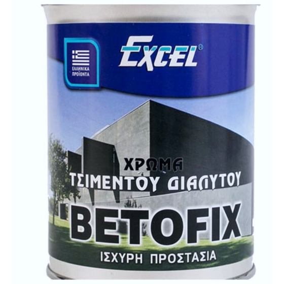EXCEL BETOFIX  ΤΣΙΜΕΝΤΟΧΡΩΜΑ ΔΙΑΛΥΤΟΥ  3Lit ΓΚΡΙ ΣΚΟΥΡΟ
