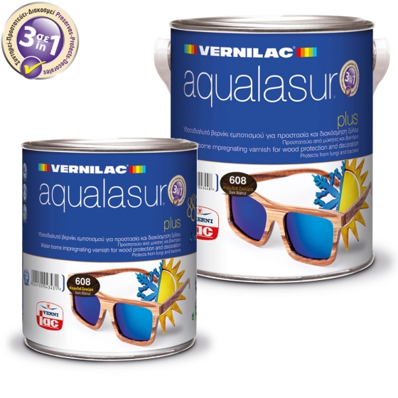 VERNILAC AQUALASUR PLUS A608 ΚΑΡΥΔΙΑ ΣΚΟΥΡΗ ΣΥΝΤΗΡΗΤΙΚΟ ΞΥΛΟΥ