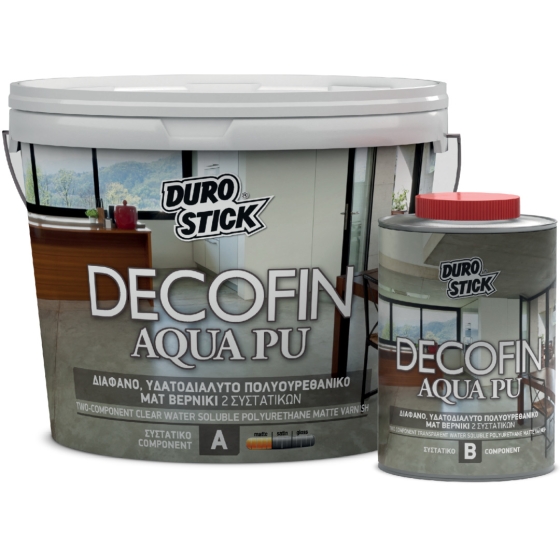 ΕΠΟΞΕΙΔΙΚΟ ΒΕΡΝΙΚΙ ΝΕΡΟΥ ΒΑΣΗ  ΠΟΛΥΟΥΡΕΘΑΝΗΣ ΜΑΤ DUROSTIC DECOFIN AQUA PU MAT