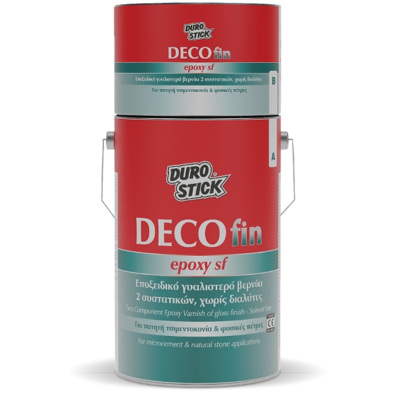 DECOFIN EPOXY FIN ΕΠΟΞΕΙΔΙΚΟ ΓΥΑΛΙΣΤΕΡΟ ΒΕΡΝΙΚΙ 2 ΣΥΣΤΑΤΙΚΩΝ DECOFIN