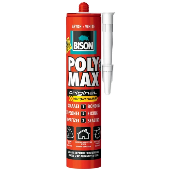 POLYMAX ORIGINAL TACK EXPRESS 425gr (280ml) ΛΕΥΚΗ BISON 6300403