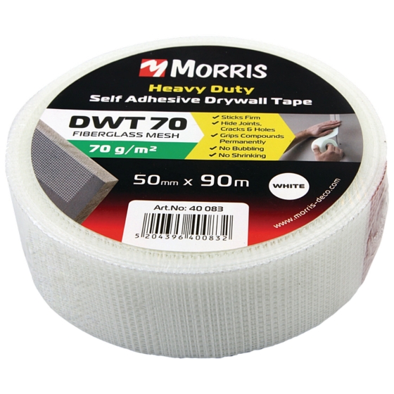 MORRIS 40083  50mm x90m  ΤΑΙΝΙΑ - ΓΑΖΑ ΡΩΓΜΩΝ ΓΥΨΟΣΑΝΙΔΑΣ