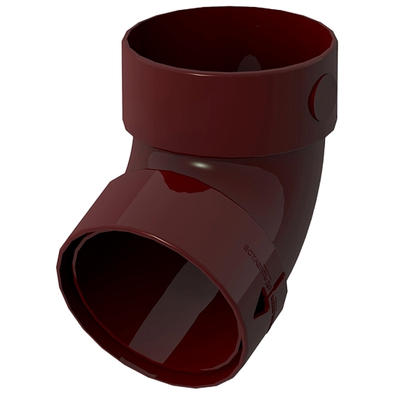 ΥΔΡΟΡΡΟΗ - ΓΩΝΙΑ 67° ΑΠΟΡΡΟΗΣ   85mm ΠΛΑΣΤΙΚΟ PVC-U  ΚΟΚΚΙΝΗ