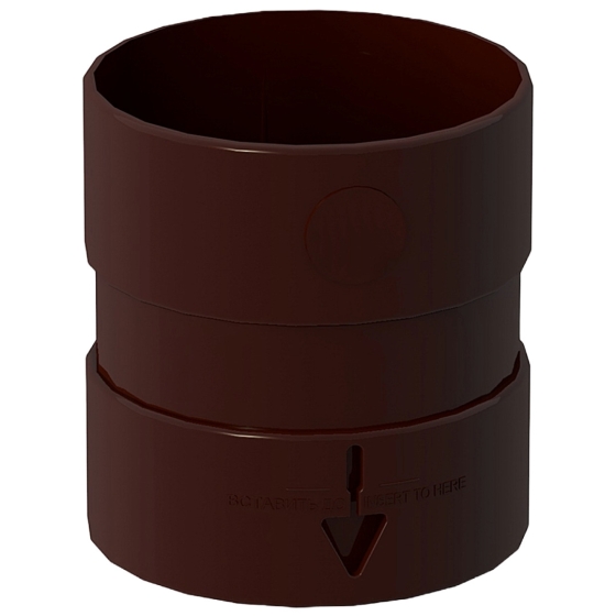 ΥΔΡΟΡΡΟΗ - ΜΟΥΦΑ ΣΥΝΔΕΣΗΣ ΑΠΟΡΡΟΗΣ  85mm ΠΛΑΣΤΙΚΗ PVC-U  ΚΑΦΕ