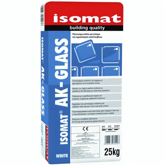 ISOMAT AK GLASS ΡΗΤΙΝΟΥΧΑ ΚΟΛΛΑ ΓΙΑ ΥΑΛΟΤΟΥΒΛΑ ΛΕΥΚΗ