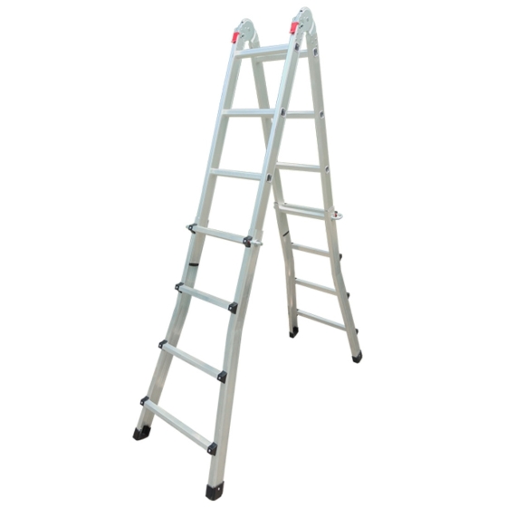 BORMANN Pro BHL9080 σκάλα αλουμινίου διπλή τηλεσκοπική 4x4 πολλαπλών χρήσεων